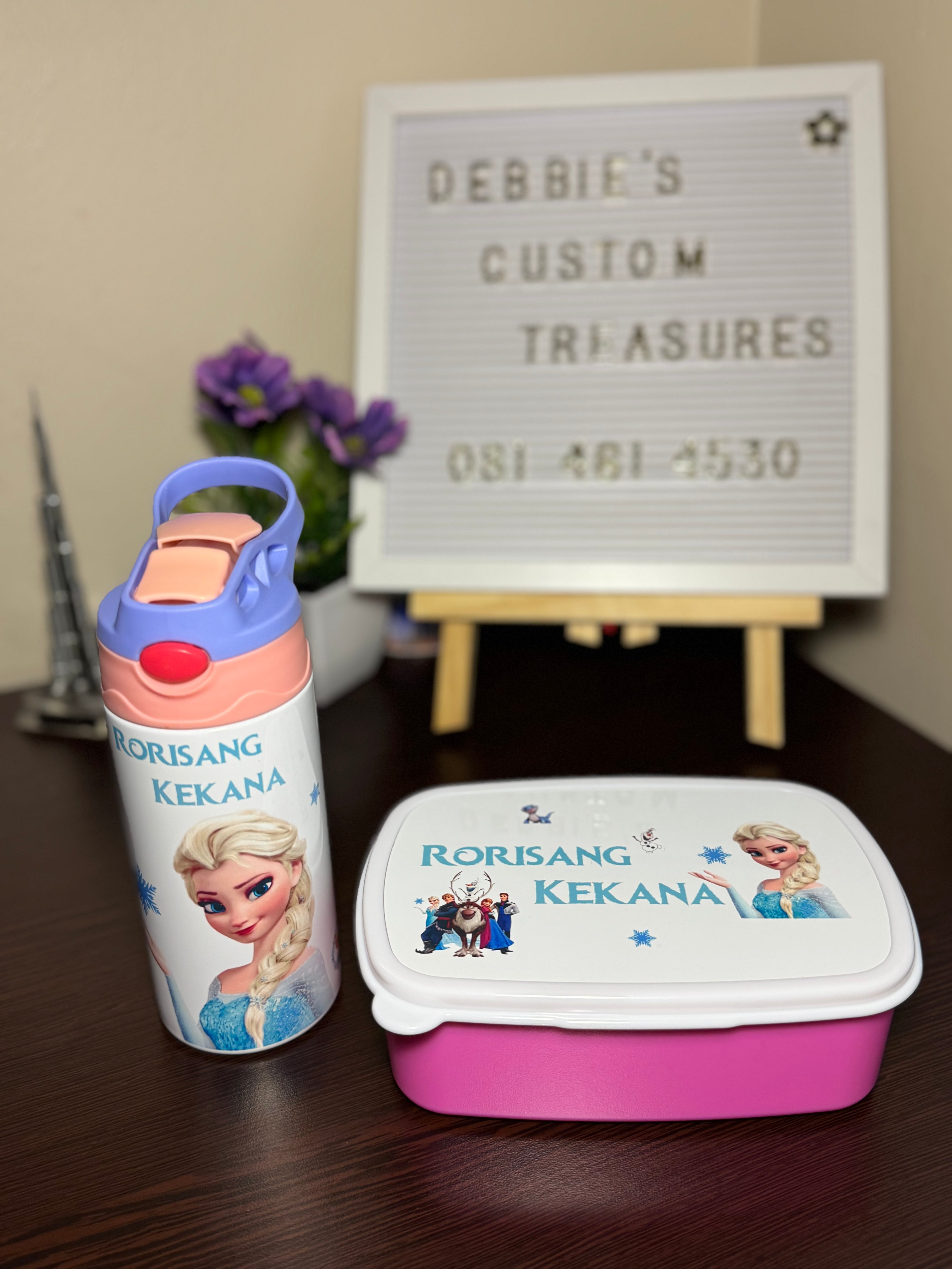 Custom Kiddies Lunchbox set
