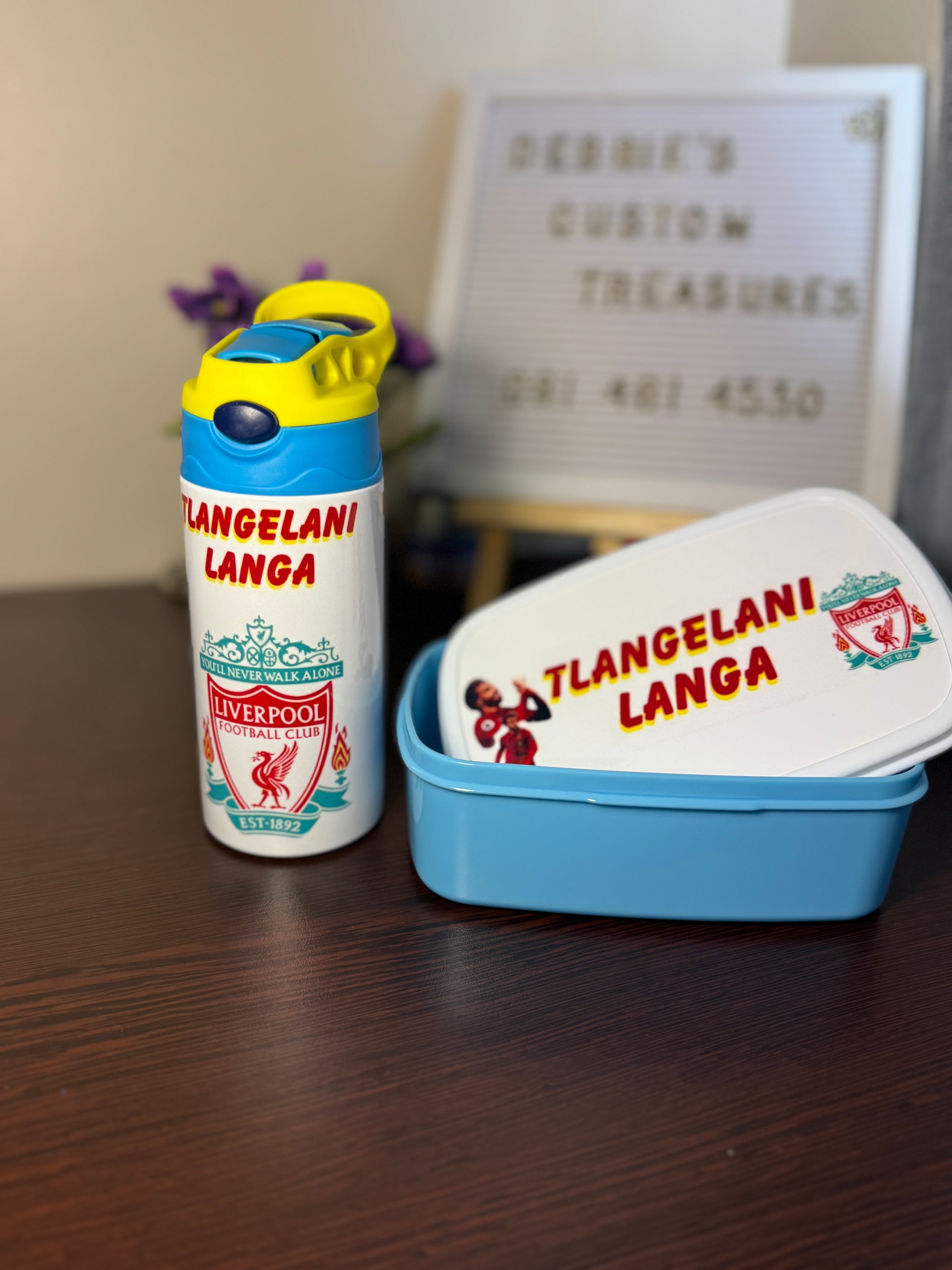 Custom Kiddies Lunchbox set